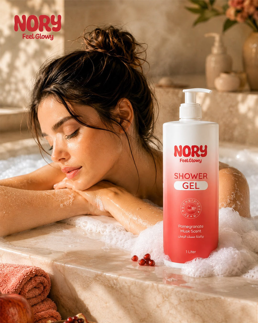 NORY Pomegranate Shower Gel