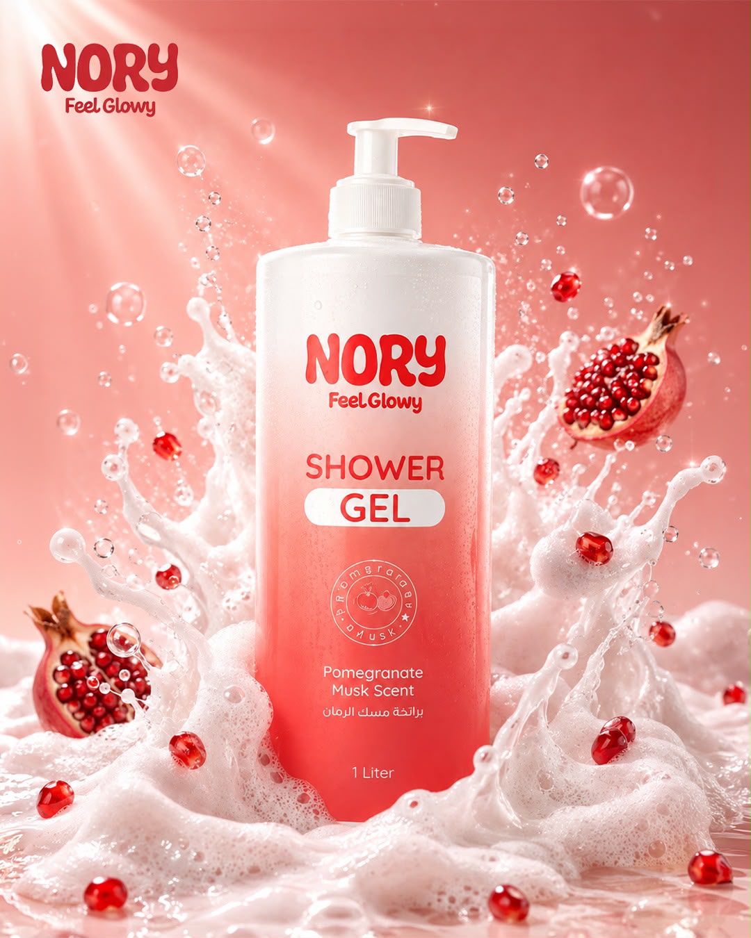 NORY Pomegranate Shower Gel